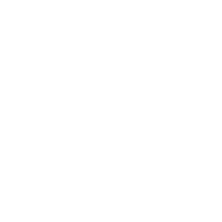 Simple white van icon on black background.